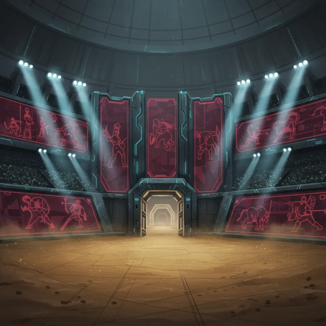 The Grand Colosseum Scene